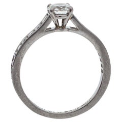 Cartier Solitaire 1895 0.50 ct Diamond Platinum Ring Size 52