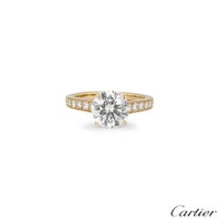 Cartier Solitaire 1895 Diamond Engagement Ring 2.02 Carat D/VS1 GIA Certified