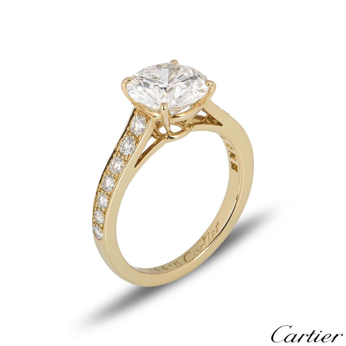 cartier solitaire 1895 yellow gold price