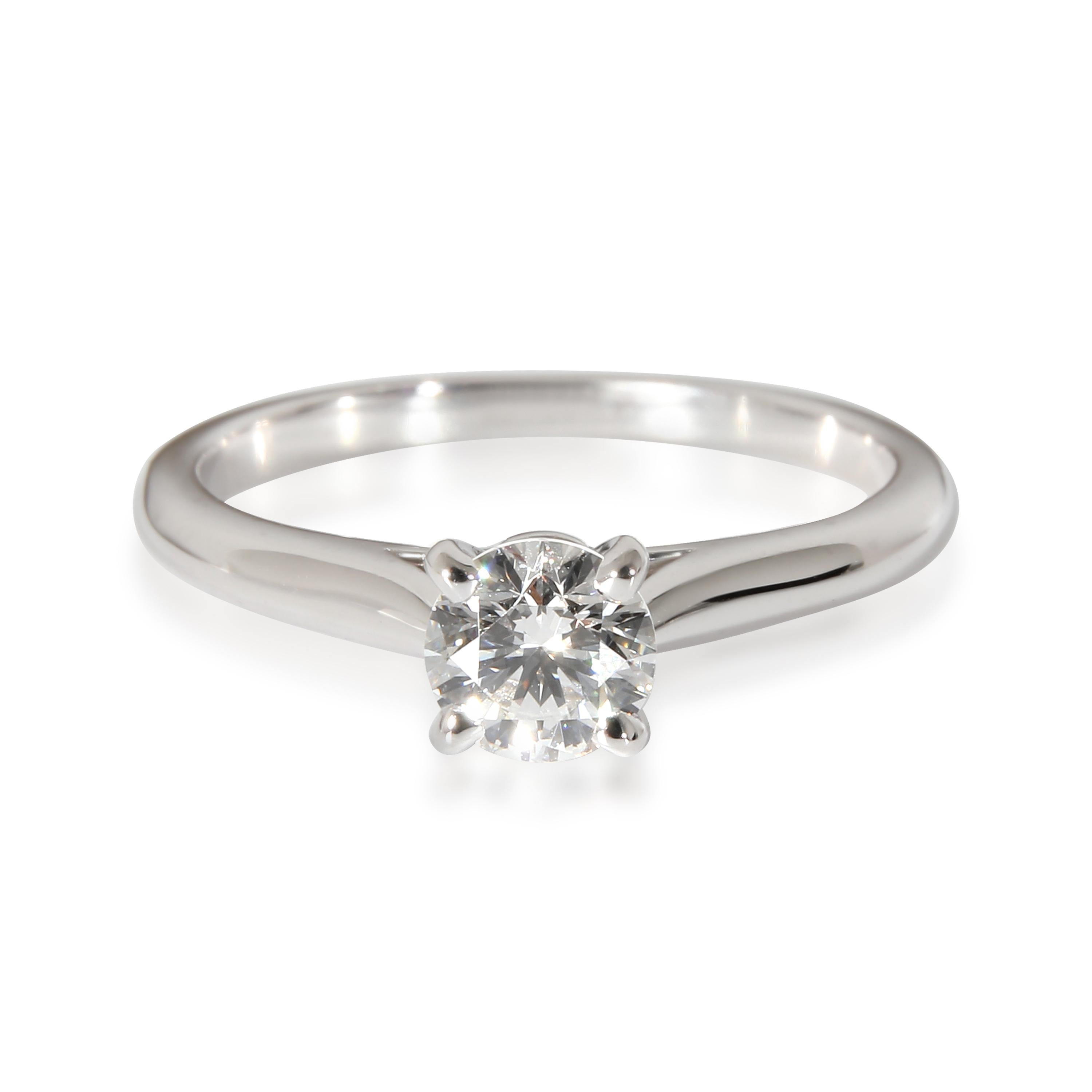 Women's Cartier Solitaire 1895 Diamond Engagement Ring in Platinum E VS1 0.45 CTW