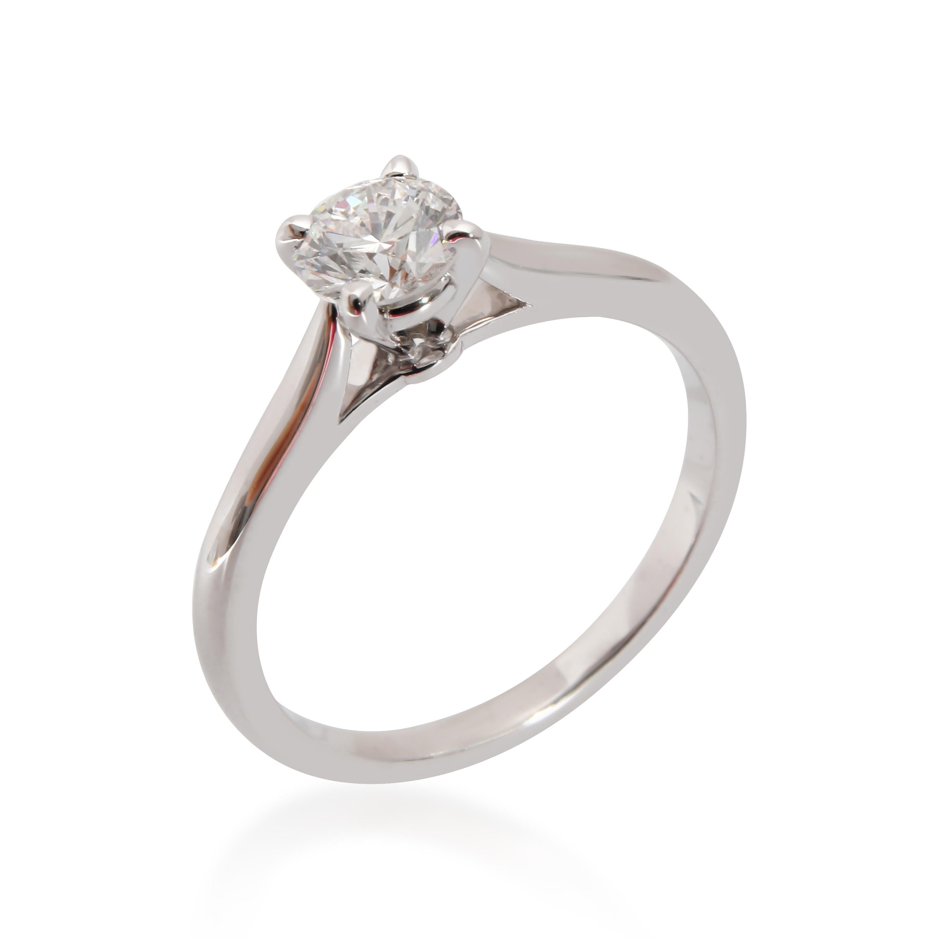 Cartier Solitaire 1895 Diamond Engagement Ring in Platinum E VS1 0.45 CTW 2