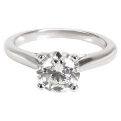 Cartier Solitaire 1895 Diamond Engagement Ring in Platinum G VVS2 1.31 Carat