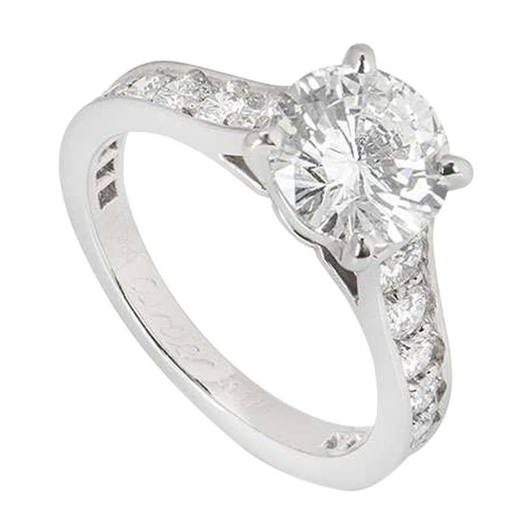 Cartier 1895 Bague Platine Cartier Solitaire CARTIER 1895 Ring In