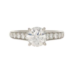 Bague de fiançailles à diamant 'Solitaire 1895' de Cartier:: certifiée GIA