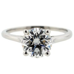 Cartier Solitär 1895 Verlobungsring 2,08 Karat in der Mitte HVS1