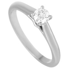 Cartier Solitaire 1895 Platinum 0.23 Carat Diamond Engagement Ring