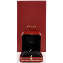 Cartier Solitaire 1895 Ring Platinum with RBC Diamond E/VVS2 0.26CT