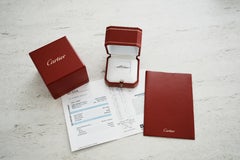 Cartier, Solitaire 1895 Round Cut GIA 0.21 Carat E/VVS2 Diamond Ring