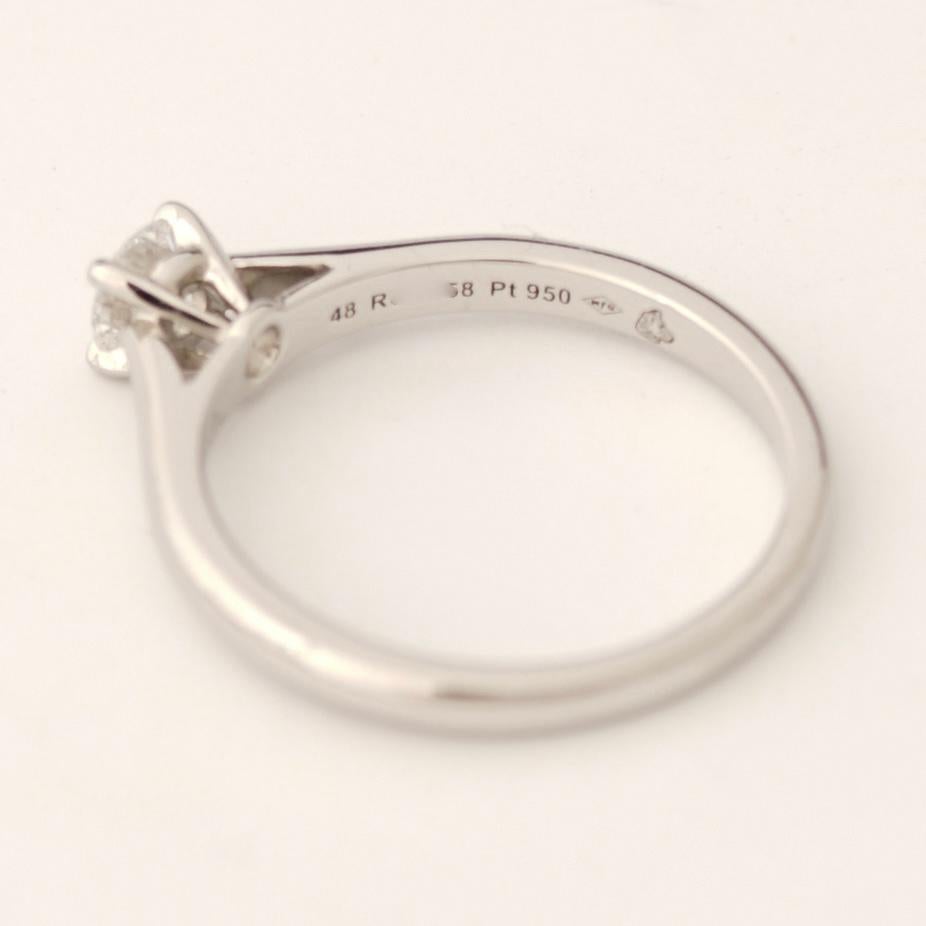 Cartier, Solitaire 1895 Round Cut GIA 0.23 Carat E/VVS1 Diamond Ring 2