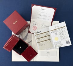 Cartier, Solitär 1895 Rundschliff GIA 0,24 Karat D/VS1 Diamantring