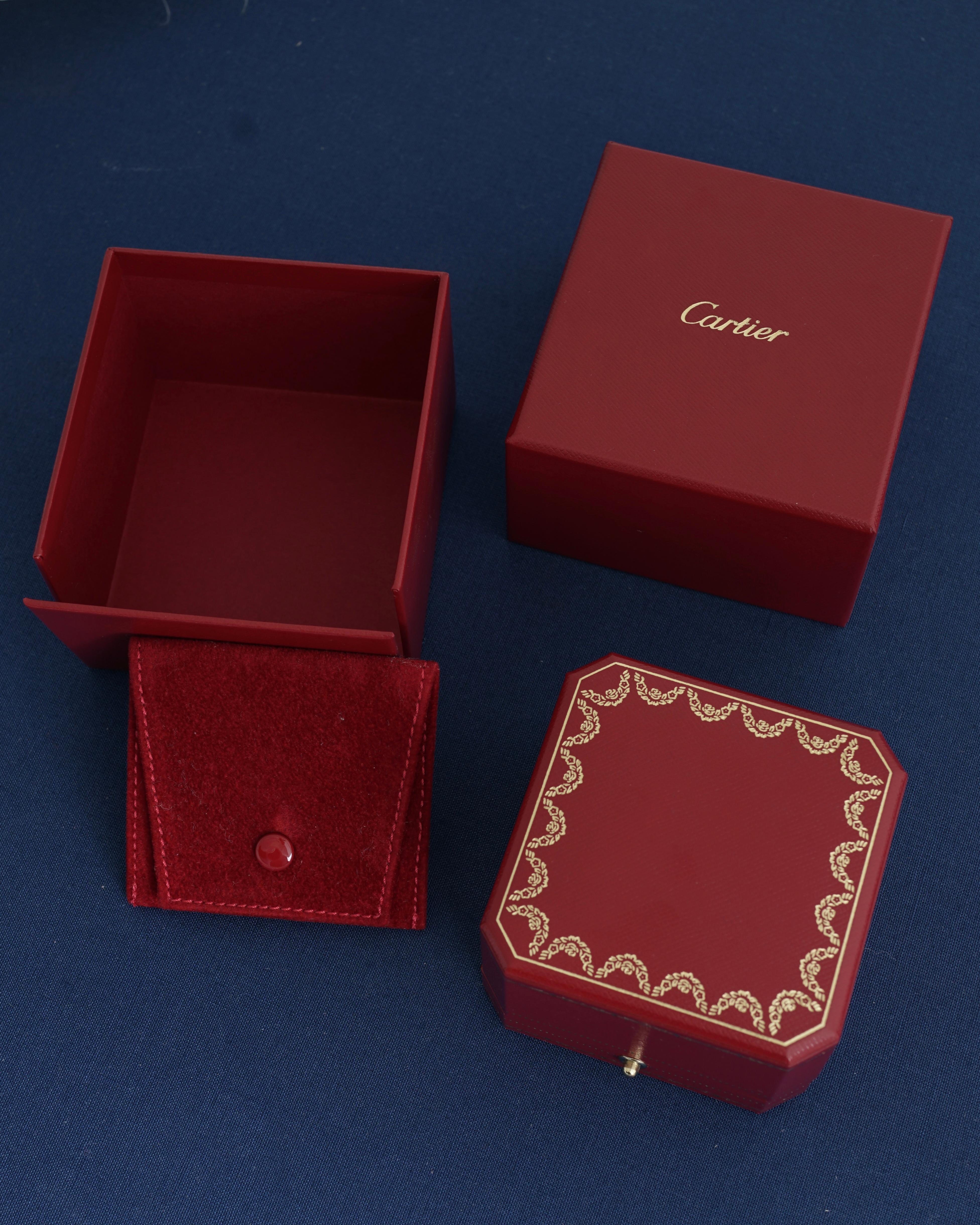 Women's Cartier, Solitaire 1895 Round Cut GIA 0.27 Carat F/VVS2 Diamond Ring For Sale