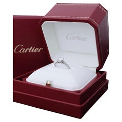 Cartier, Solitär 1895 Rundschliff GIA 0,63 Karat H/VS1 Diamantring