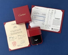 Cartier, Anello con diamanti tondi solitari 1895 GIA 0,36 carati G/VVS2, fuori produzione