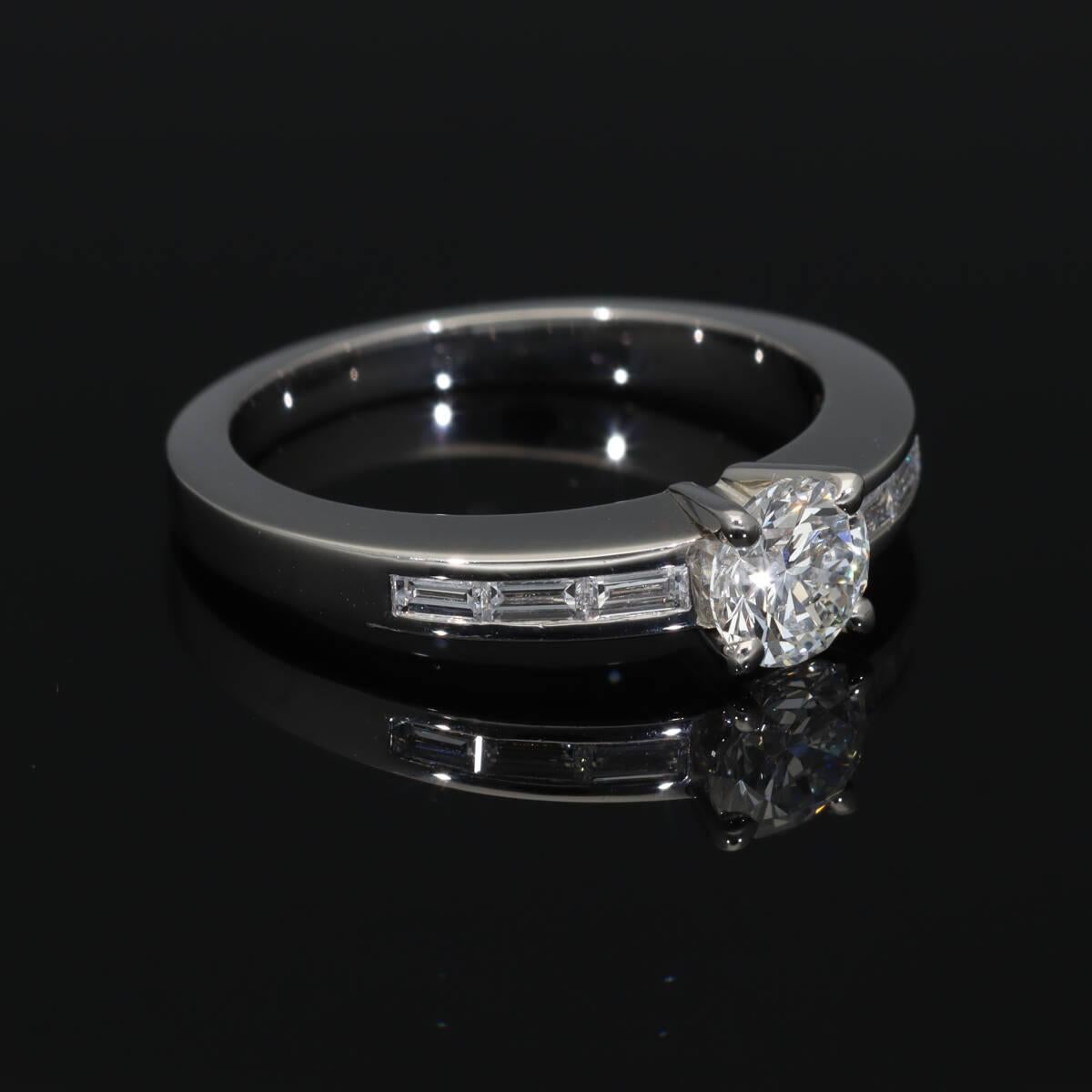 Cartier Solitaire Déclaration D'Amour 0,51ct F-VS1-VG Diamant Platin Ring im Angebot 6