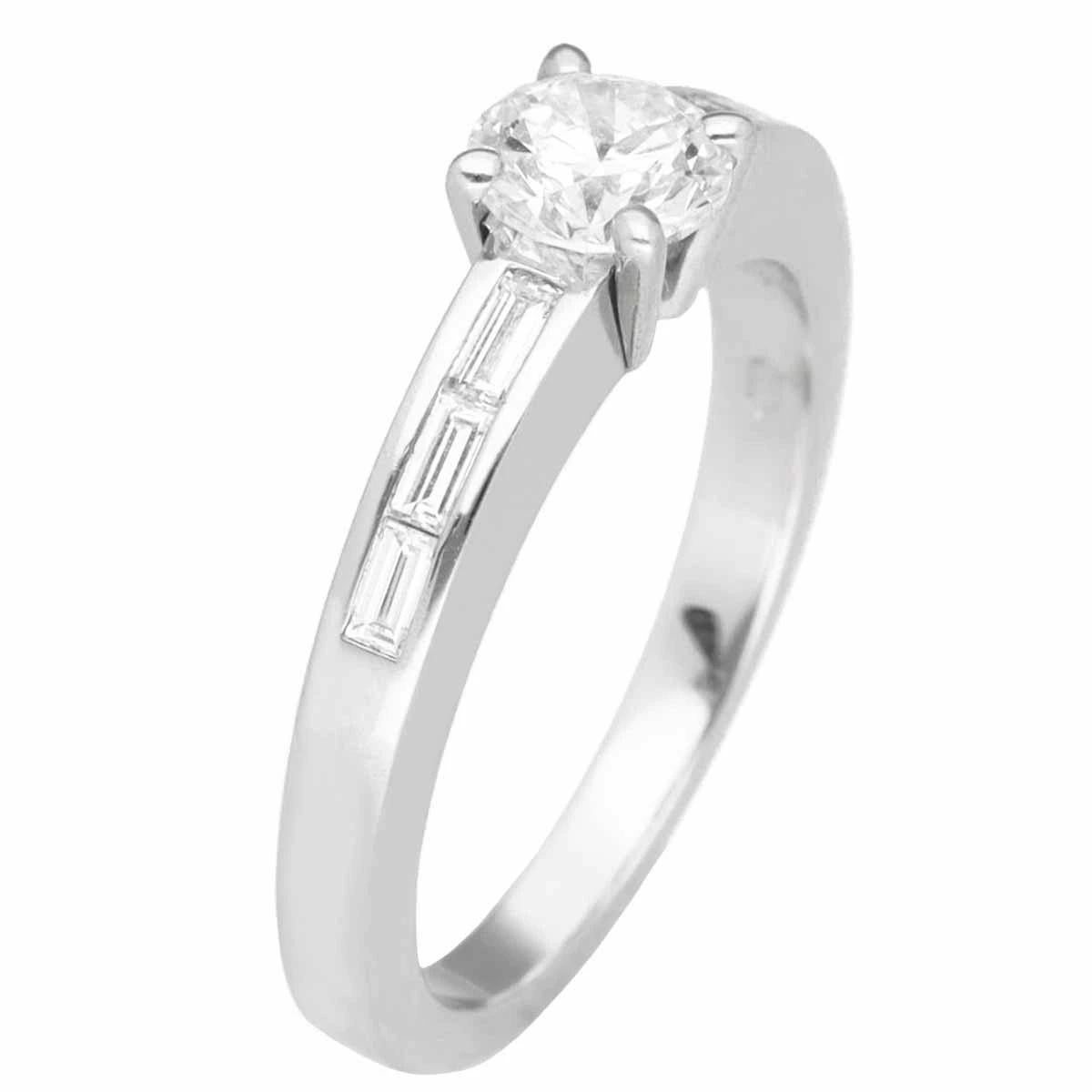 Cartier Solitaire Déclaration D'Amour 0,51ct F-VS1-VG Diamant Platin Ring Damen im Angebot
