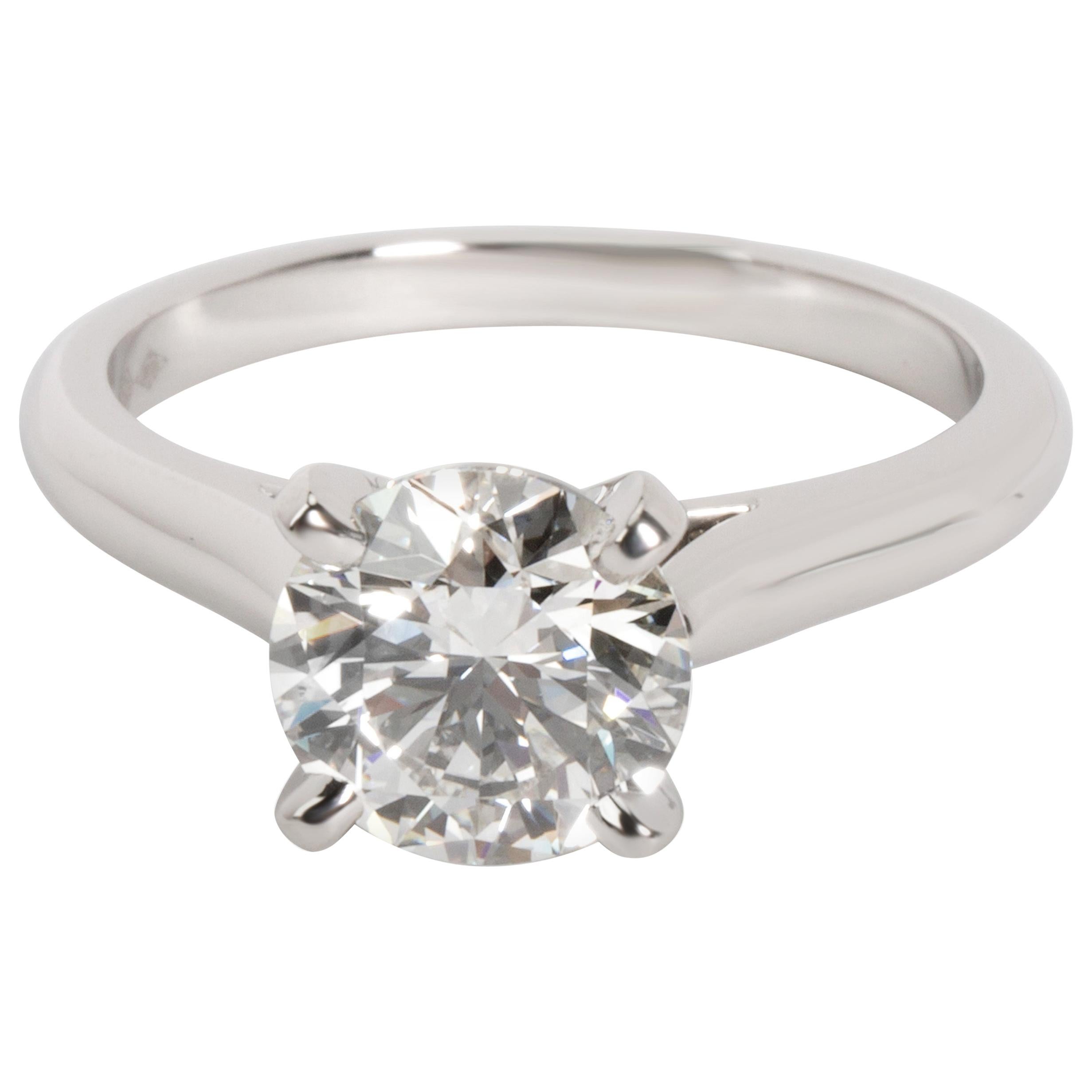 Cartier Solitaire Diamond Engagement Ring in Platinum H VS1 1.41 Carat