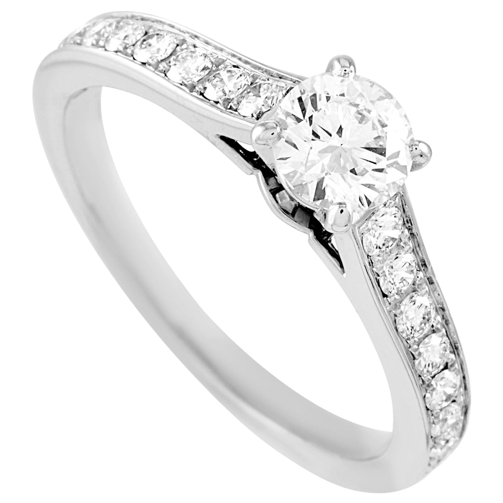 Cartier Solitaire Platinum 0.60 Carat Diamond Engagement Ring