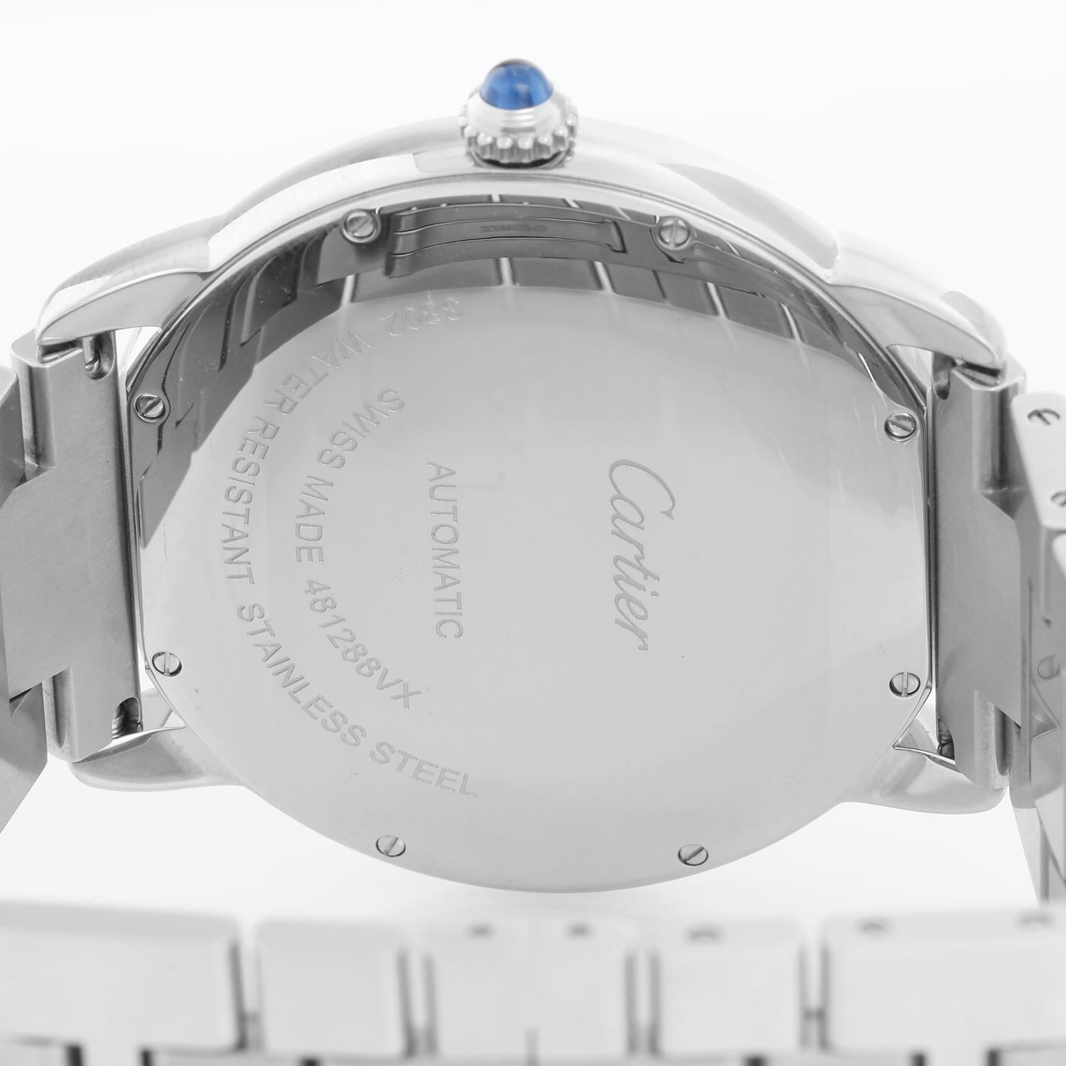 Cartier Montre Ronde Solo Ronde en acier inoxydable pour hommes 3517 Excellent état à Dallas, TX