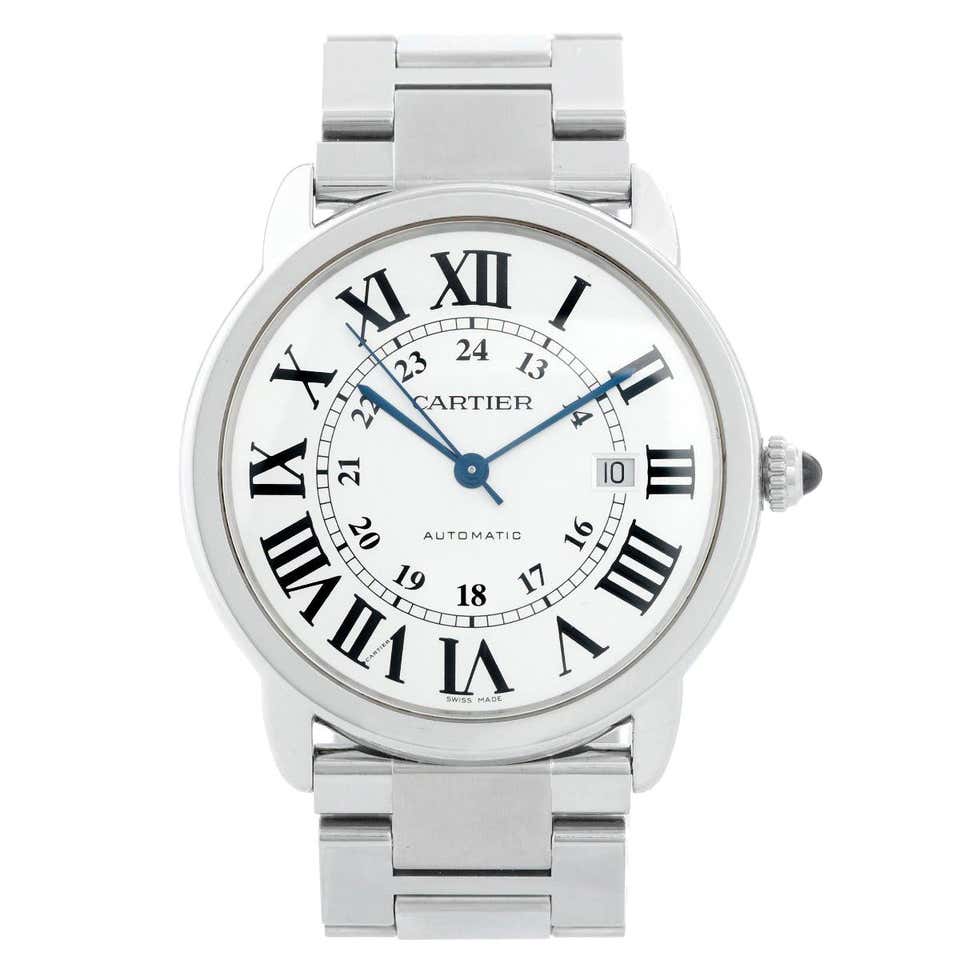Cartier Mens Ronde Solo Watches - 5 For Sale on 1stDibs