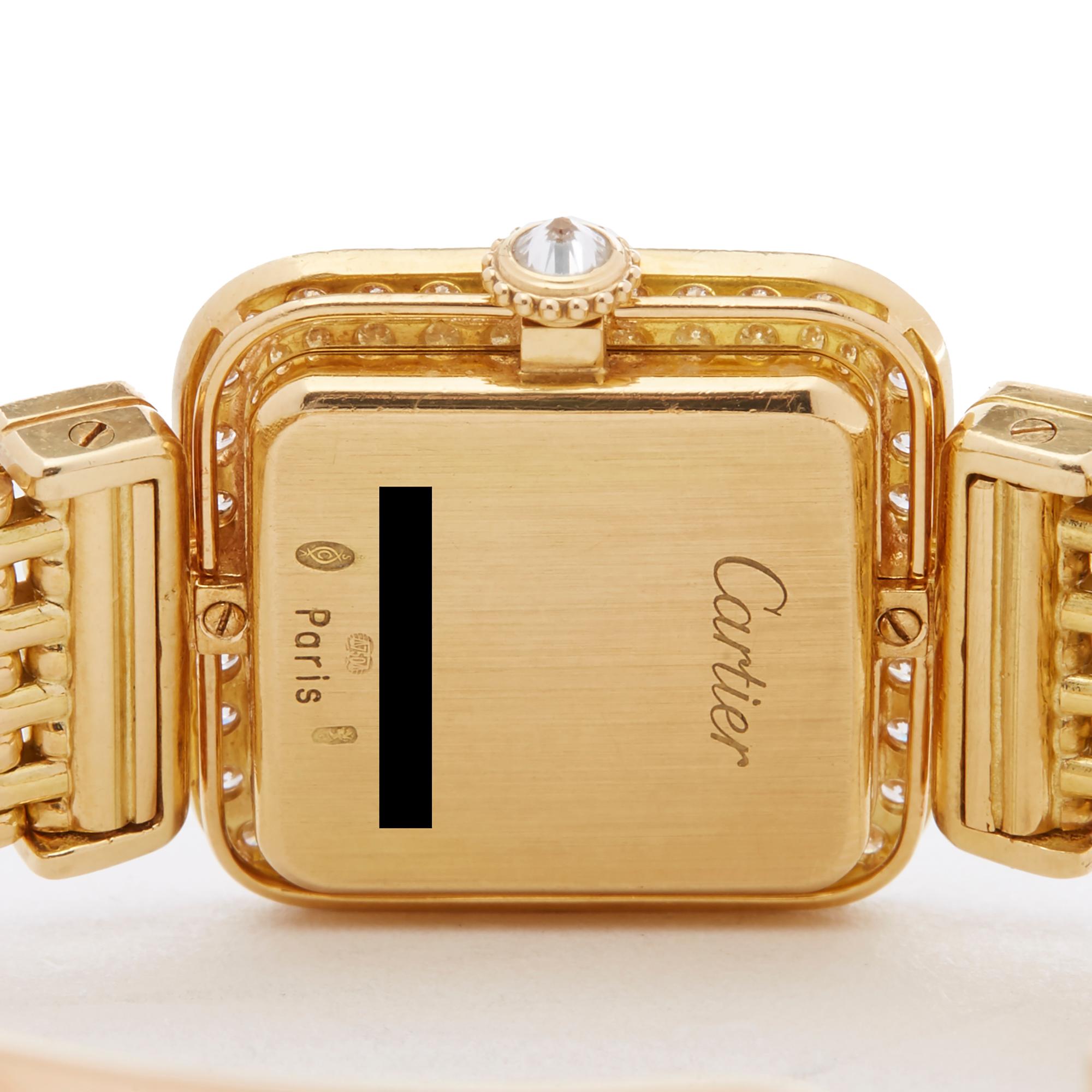 Cartier Sonate Paris Diamond 18 Karat Yellow Gold 8914000 or 8035 Wristwatch 1