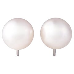 Cartier South Sea Pearl 18KT White Gold Earrings