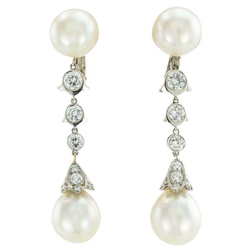 Cartier Earrings - 356 For Sale at 1stDibs | cartier pearl earrings ...