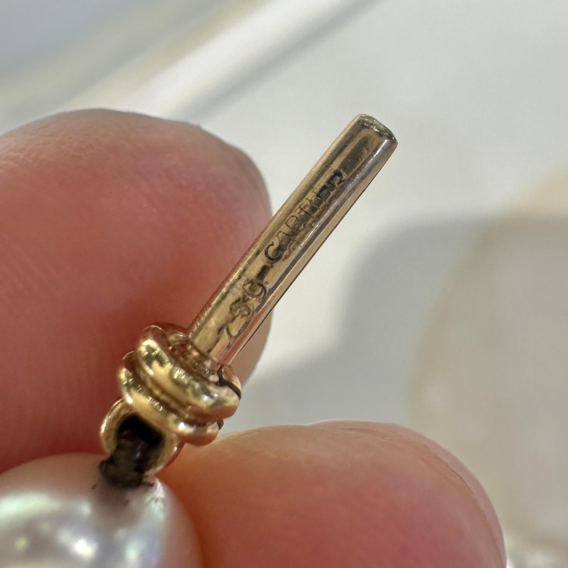 Cabochon Cartier South Sea Pearl Necklace with Diamonds