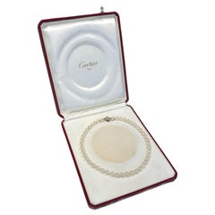 Cartier Südseeperlen-Halskette mit Diamanten