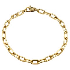 Cartier Spartacus 18 Karat Yellow Gold Oval Chain Link Bracelet
