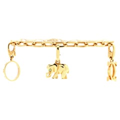 Cartier Spartacus 3 Bracciale Charm in oro giallo 18 carati con smeraldo