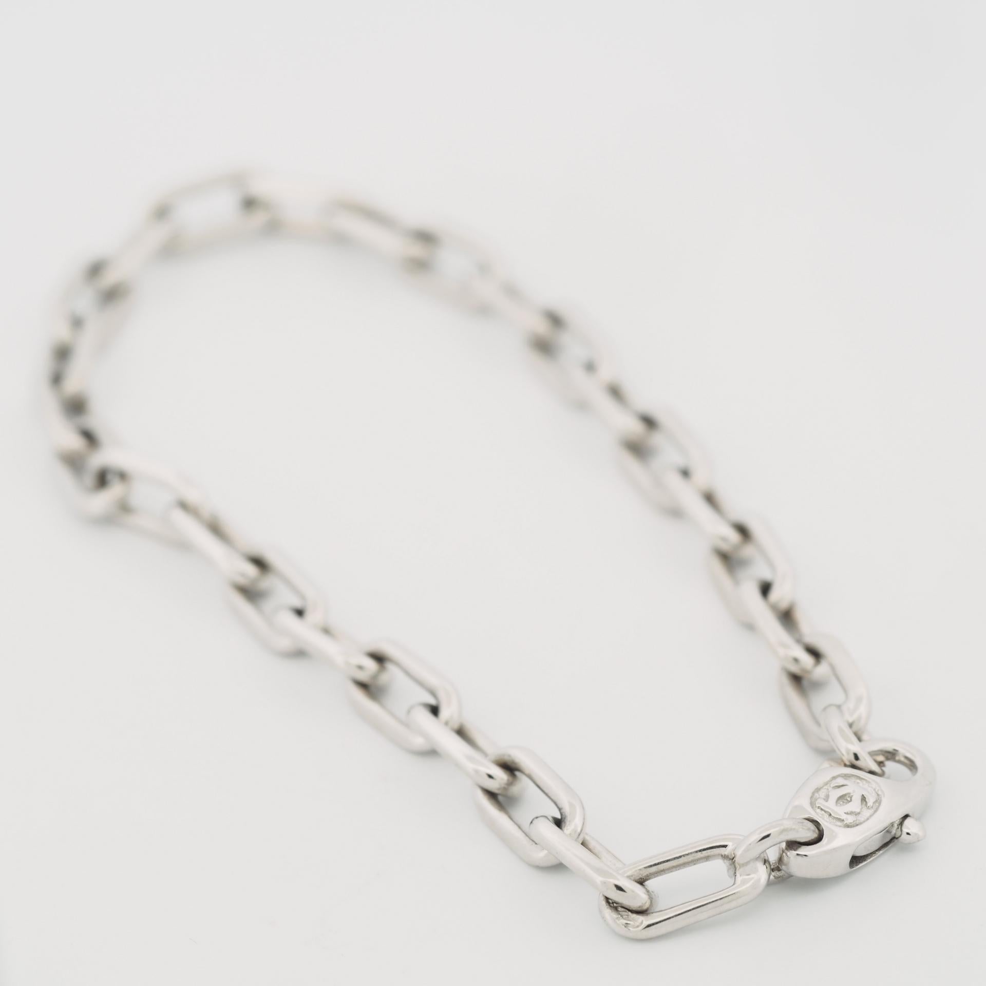 Cartier Spartacus Bracelet 18K White Gold 7.48 Inches In Good Condition In Kobe, Hyogo