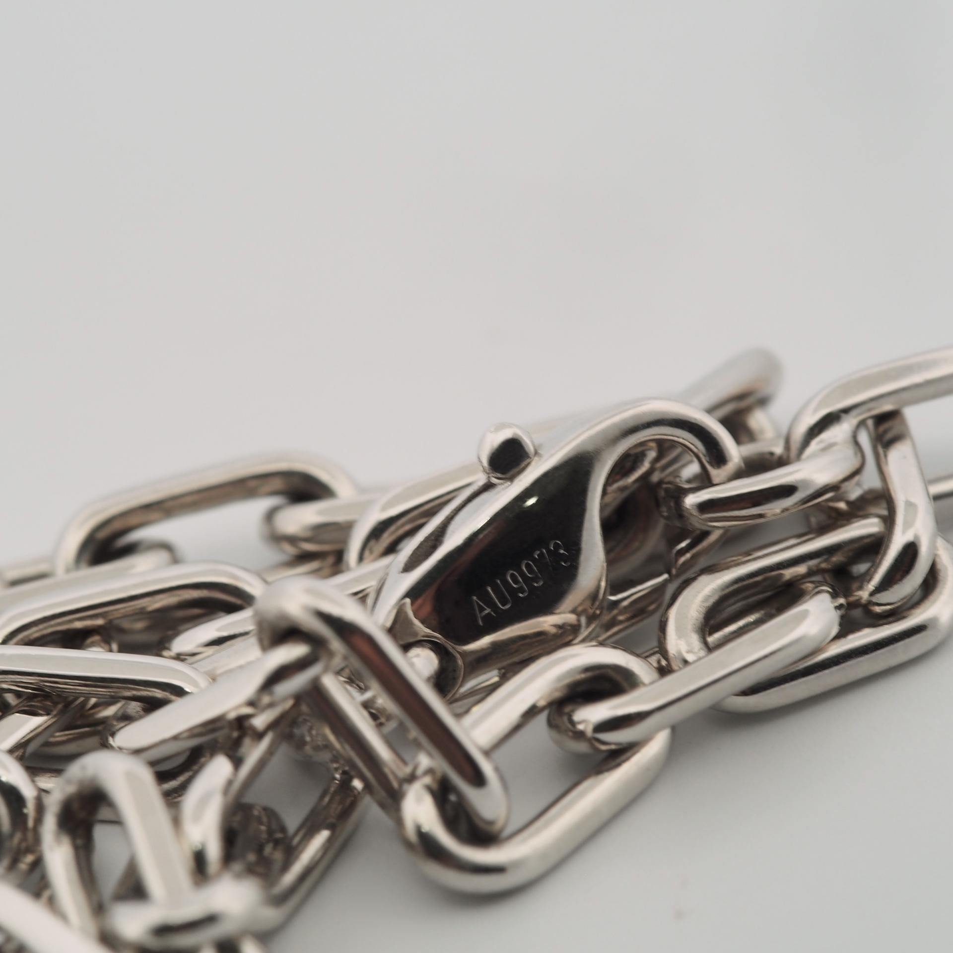 Cartier Spartacus Bracelet 18K White Gold 7.48 Inches 4