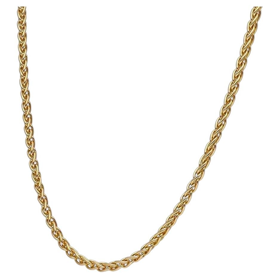 Collar de cadena con púas de Cartier, oro amarillo de 18 quilates, 42 cm