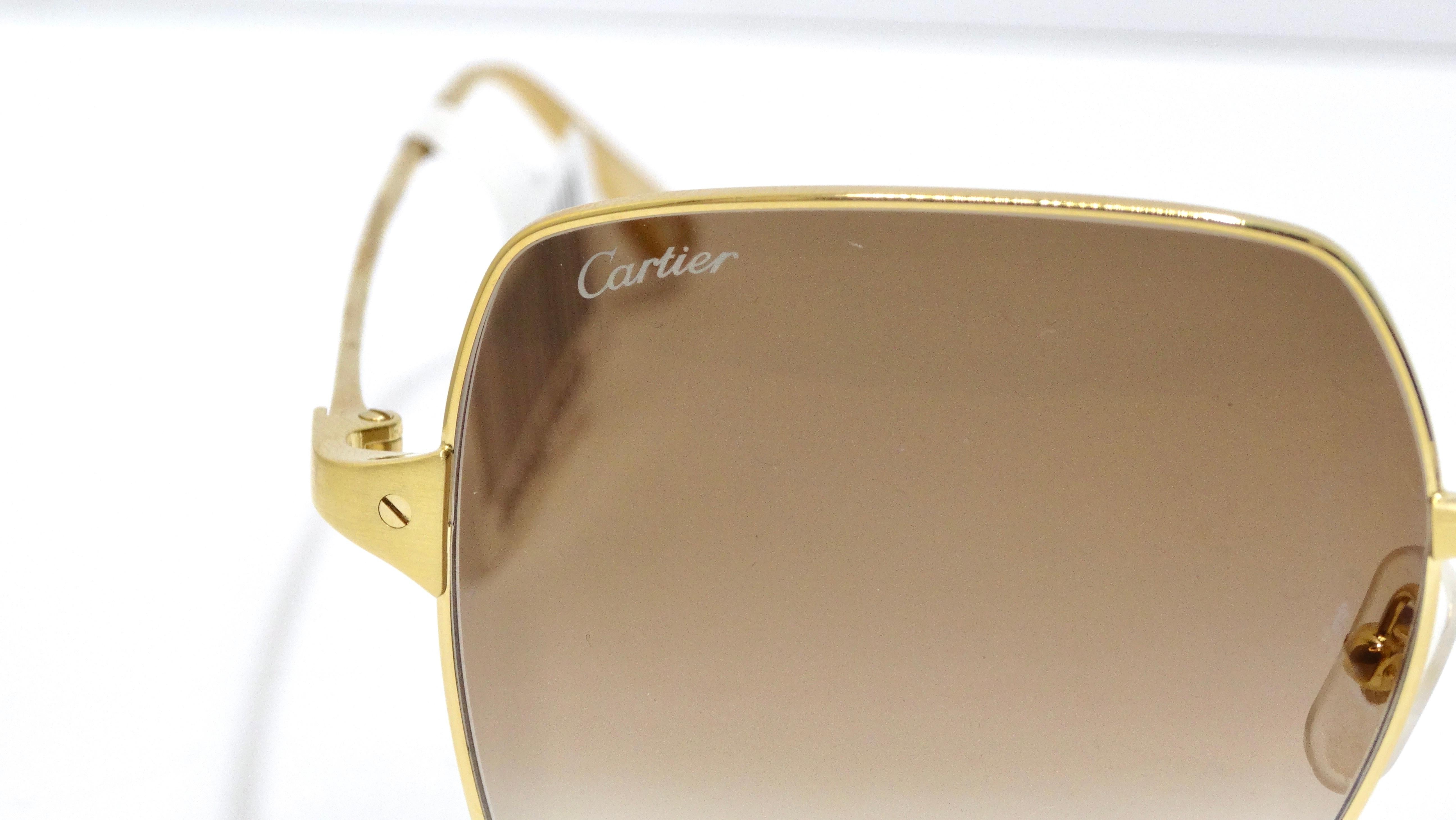 A classic yet stunning piece you need in your eye-wear collection. These Cartier sunglasses will never fail you as the quality is pristine and the sleek and neutral design will pair with anything you have in mind. Cartier was founded in 1847 by