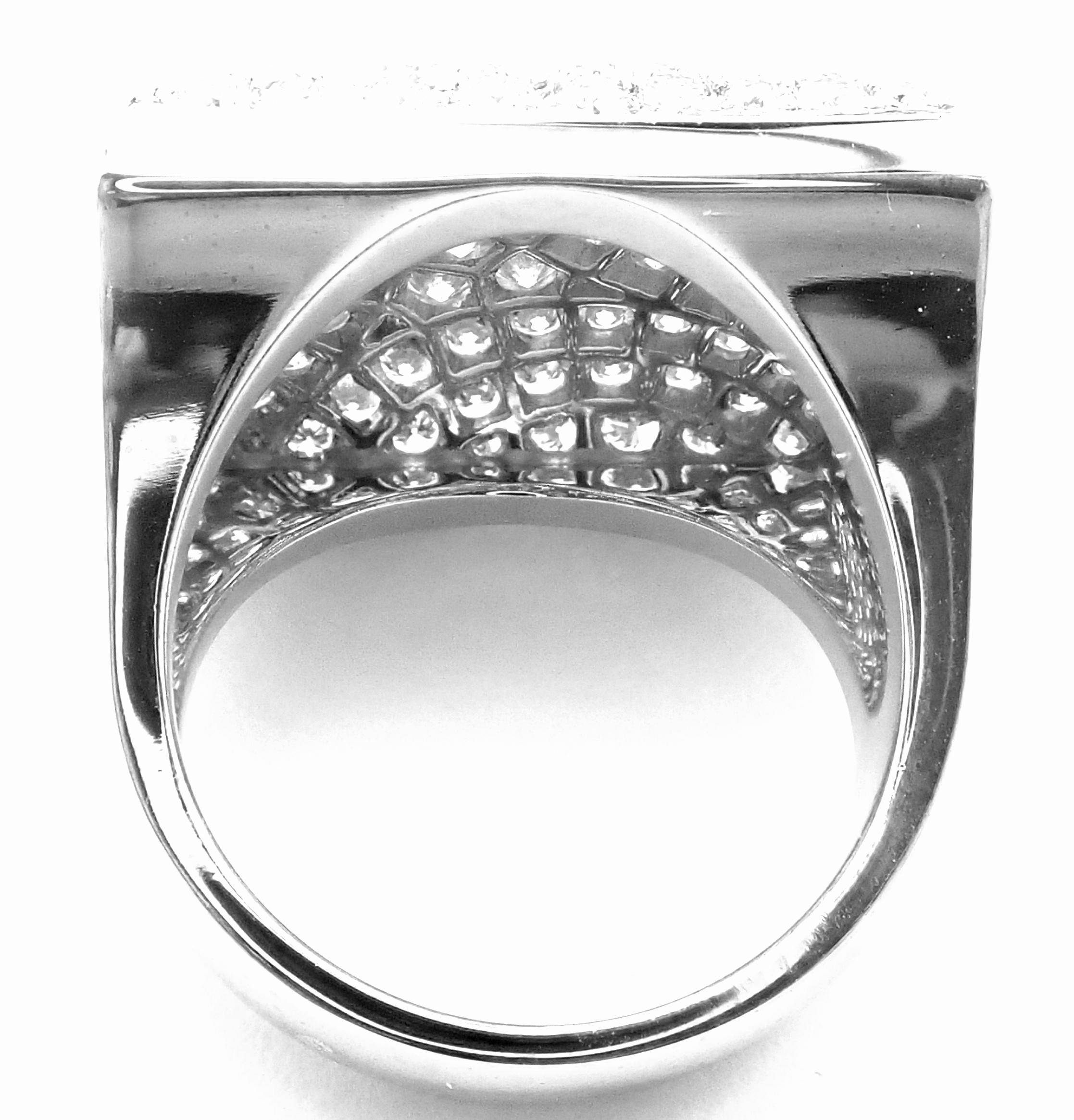 square pave diamond ring