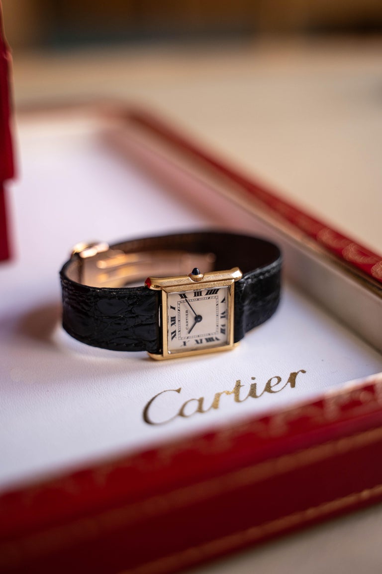 Réservoir carré de Cartier par Bueche Girod En vente sur 1stDibs