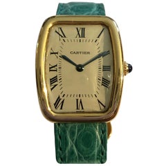 Cartier Square Watch Like Tonneau and Tortue Yellow Gold 18 Karat