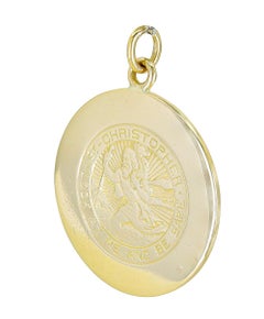 Cartier St. Christopher Gold Charm Pendant