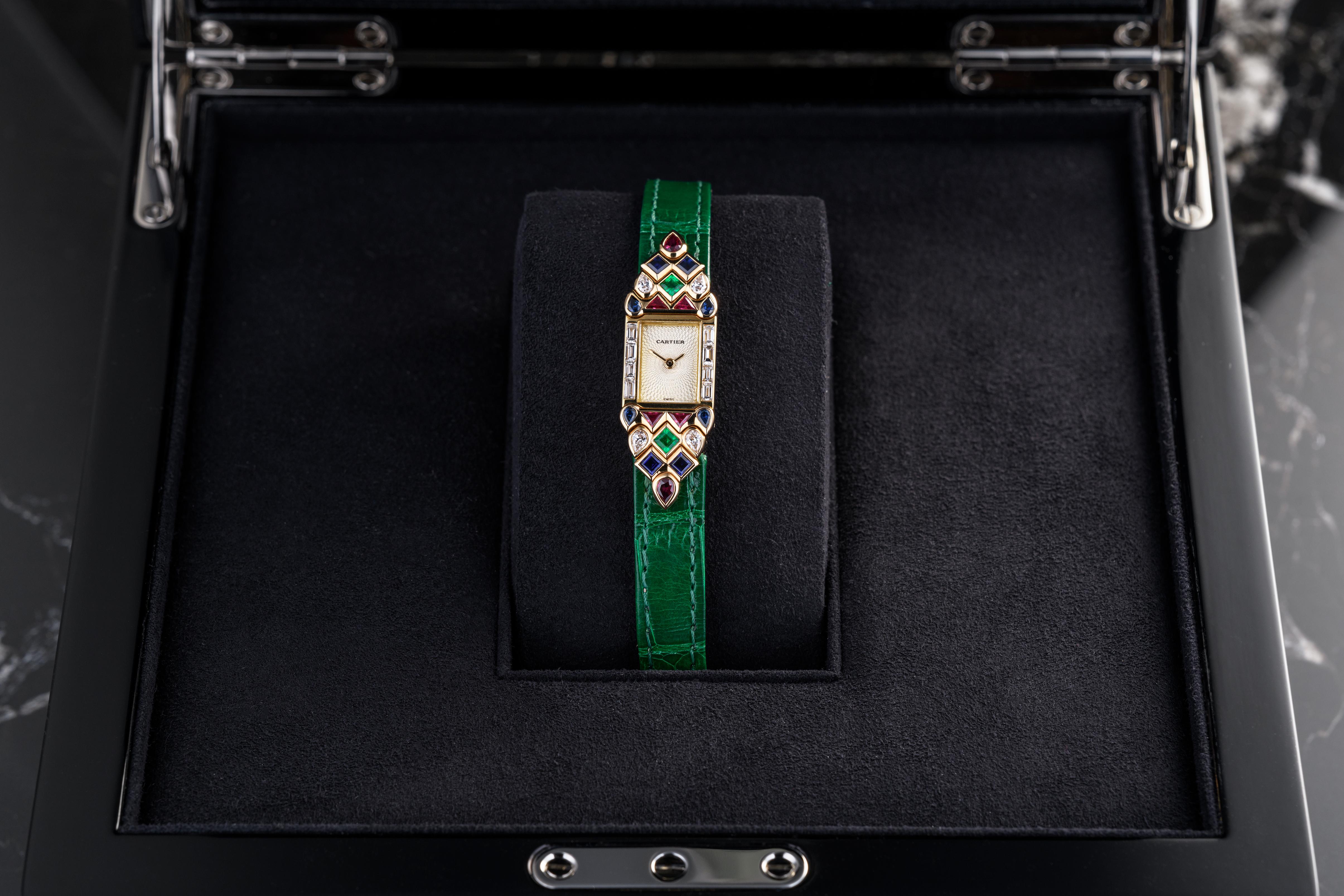 Cartier St Petersburg Tutti Frutti Montre Pour femmes en vente