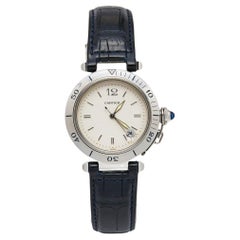 Cartier Stainless Leather Pasha de Cartier Automatic Men's Wristwatch 38 mm