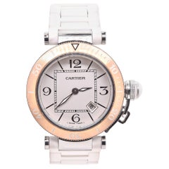 Cartier Stainless Steel & 18 Karat Rose Gold Pasha Seatimer