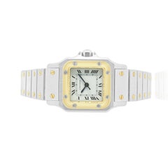 Montres Santos 24mm en acier inoxydable et or jaune 18K de Cartier