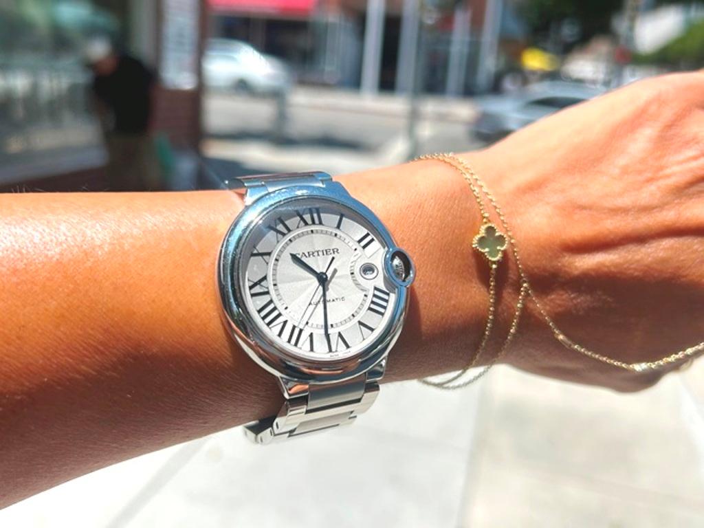 Cartier Acier inoxydable Ballon Bleu 42MM 3765 en vente 3