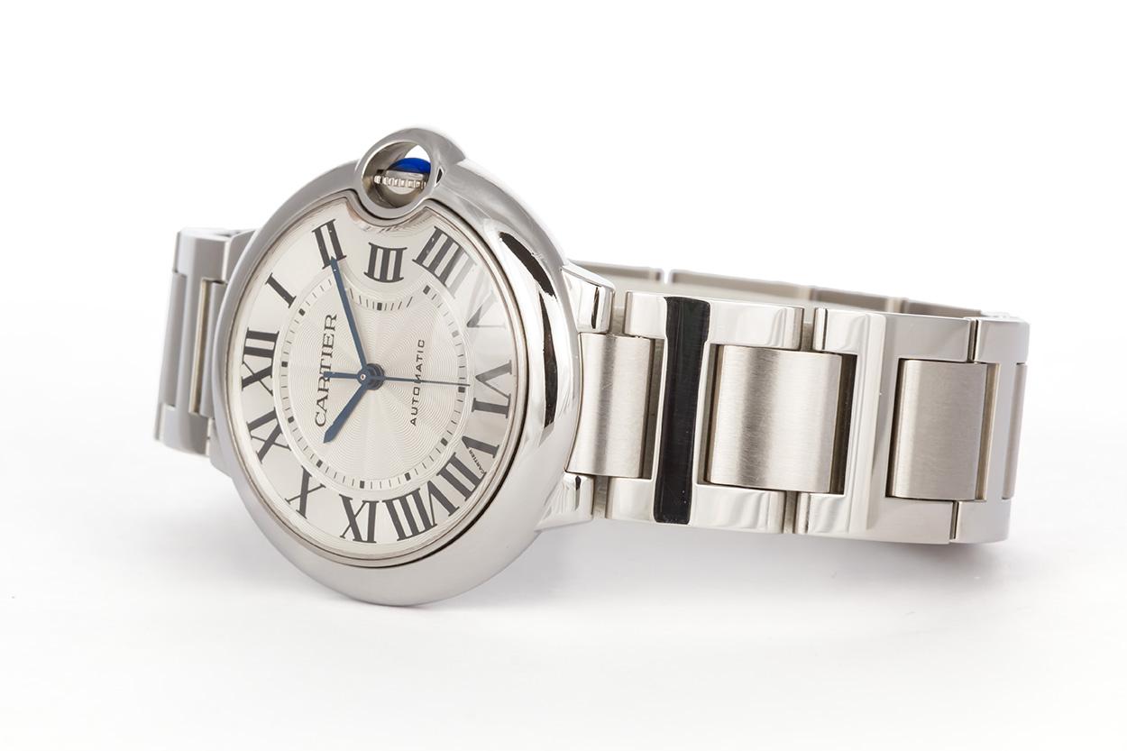 Modern Cartier Stainless Steel Ballon Bleu Automatic Wristwatch, 2015 