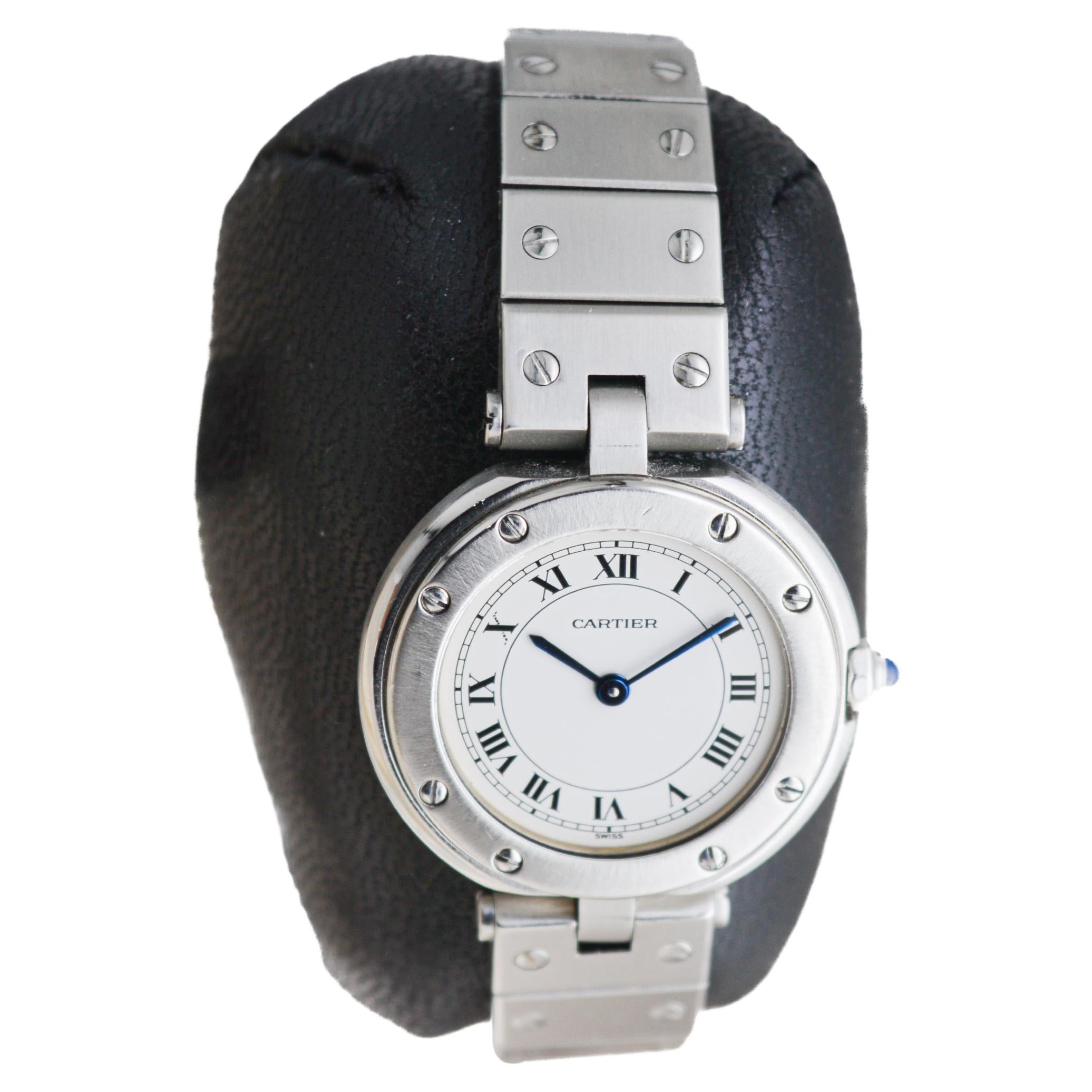 Women's Cartier Stainless Steel Centre For Sale