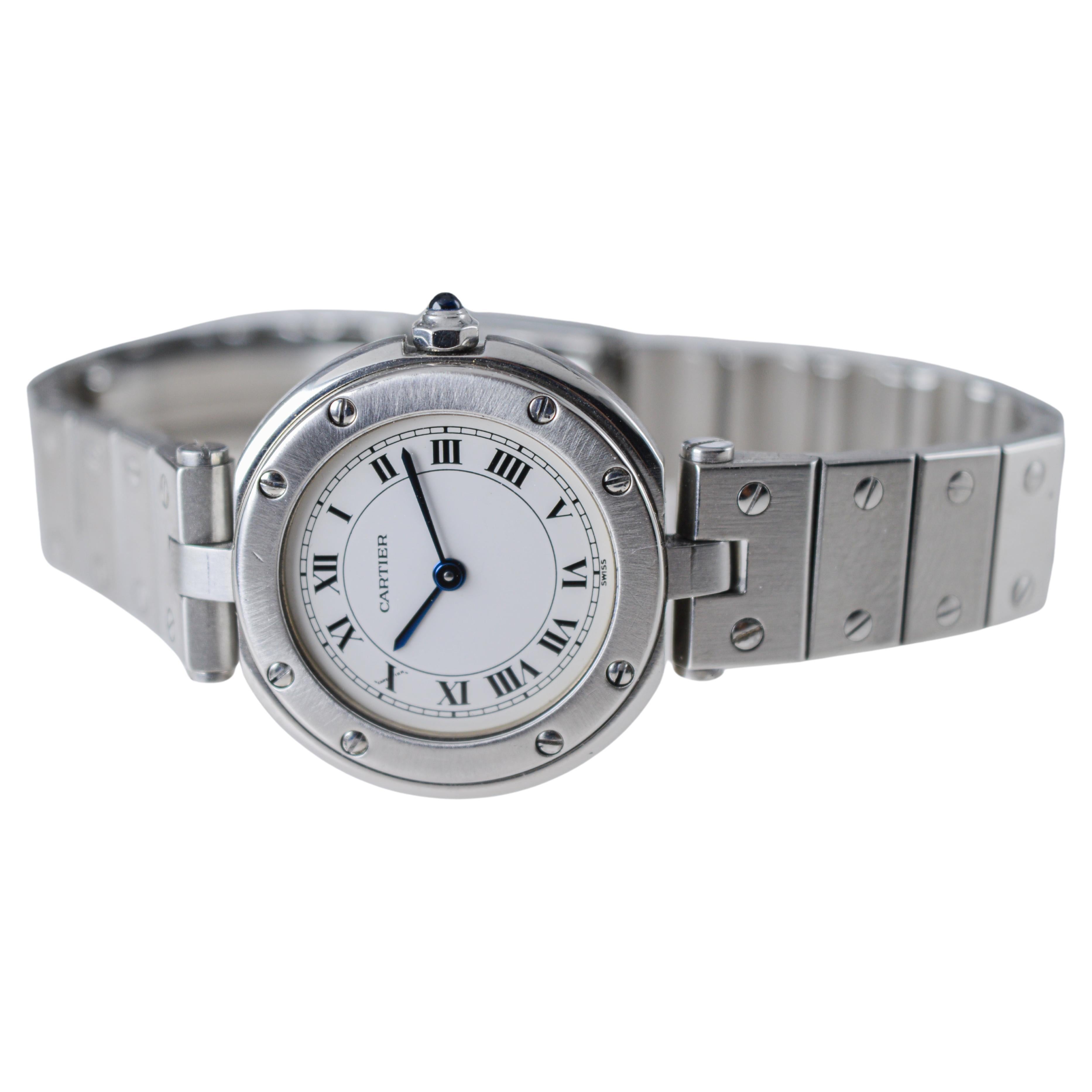 Cartier Stainless Steel Centre For Sale 3