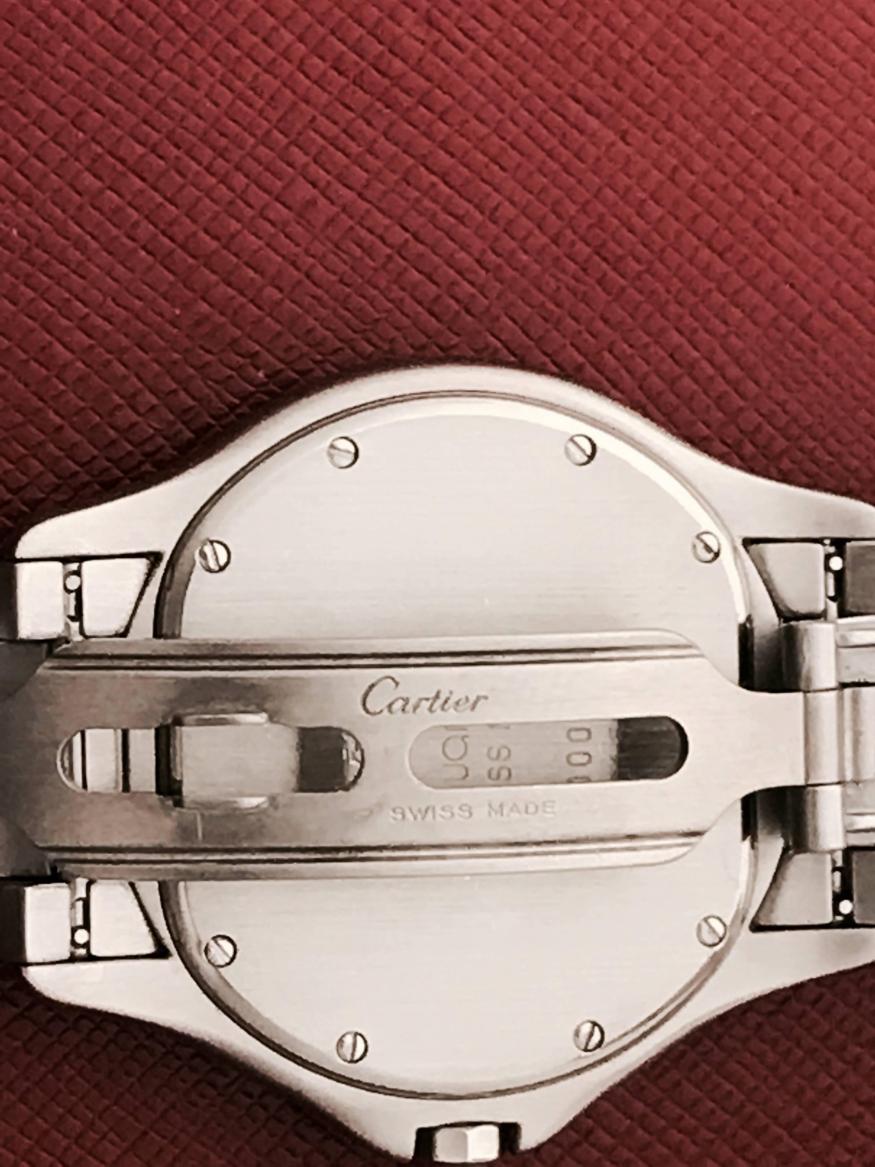 Cartier Stainless Steel Cougar Midsize Quartz Wristwatch 1