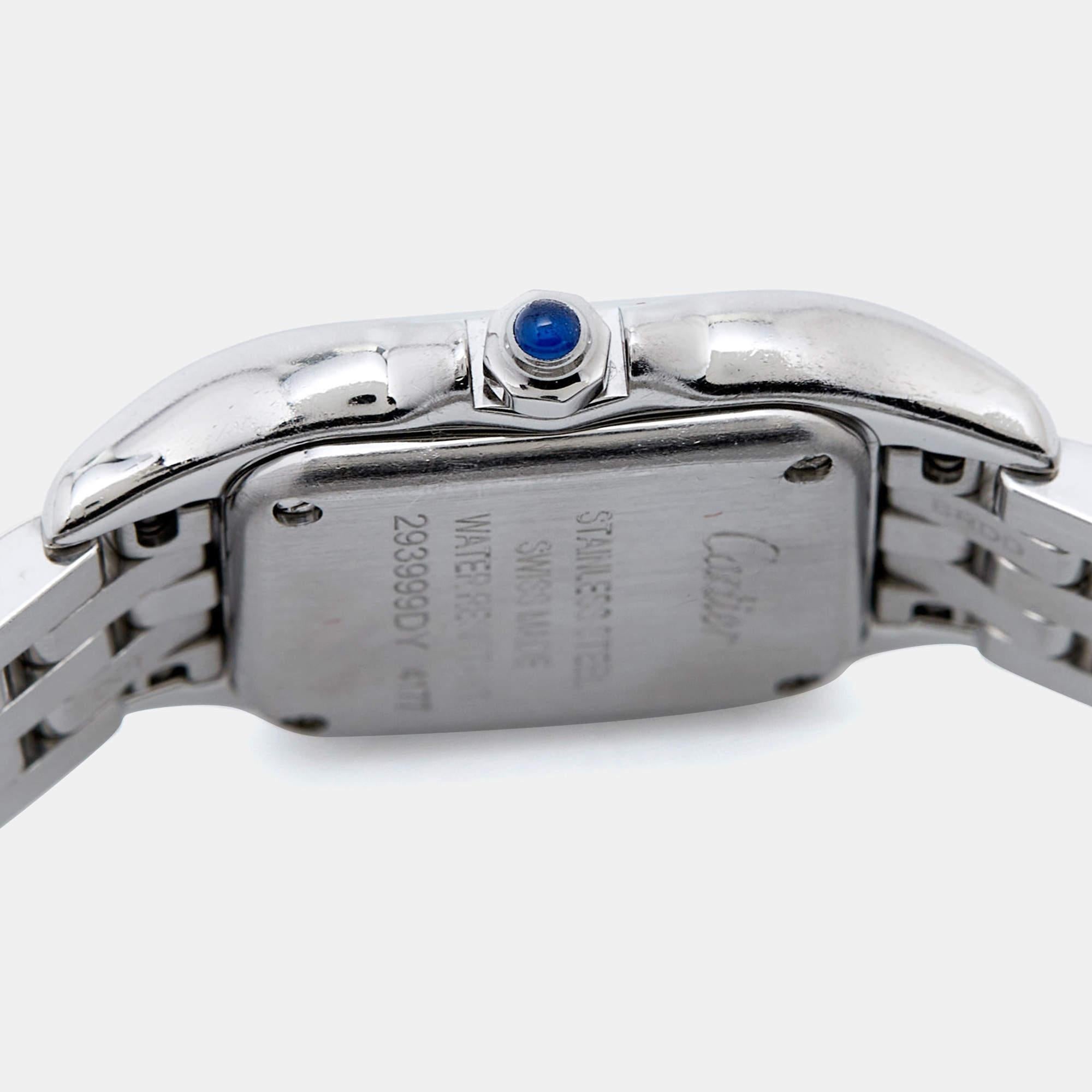 Montre-bracelet pour femmes en acier inoxydable Diamond Panthère W4PN0007 22 mm 1
