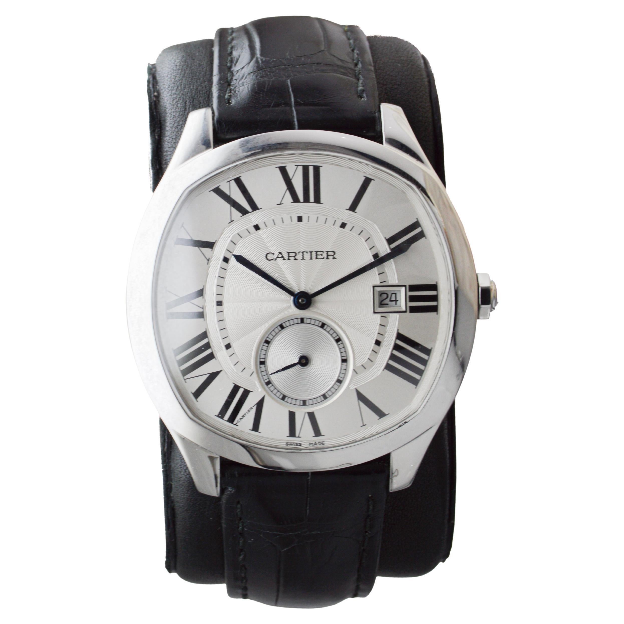 Cartier "Drive De Cartier" in acciaio inossidabile con scatola e documenti 2020