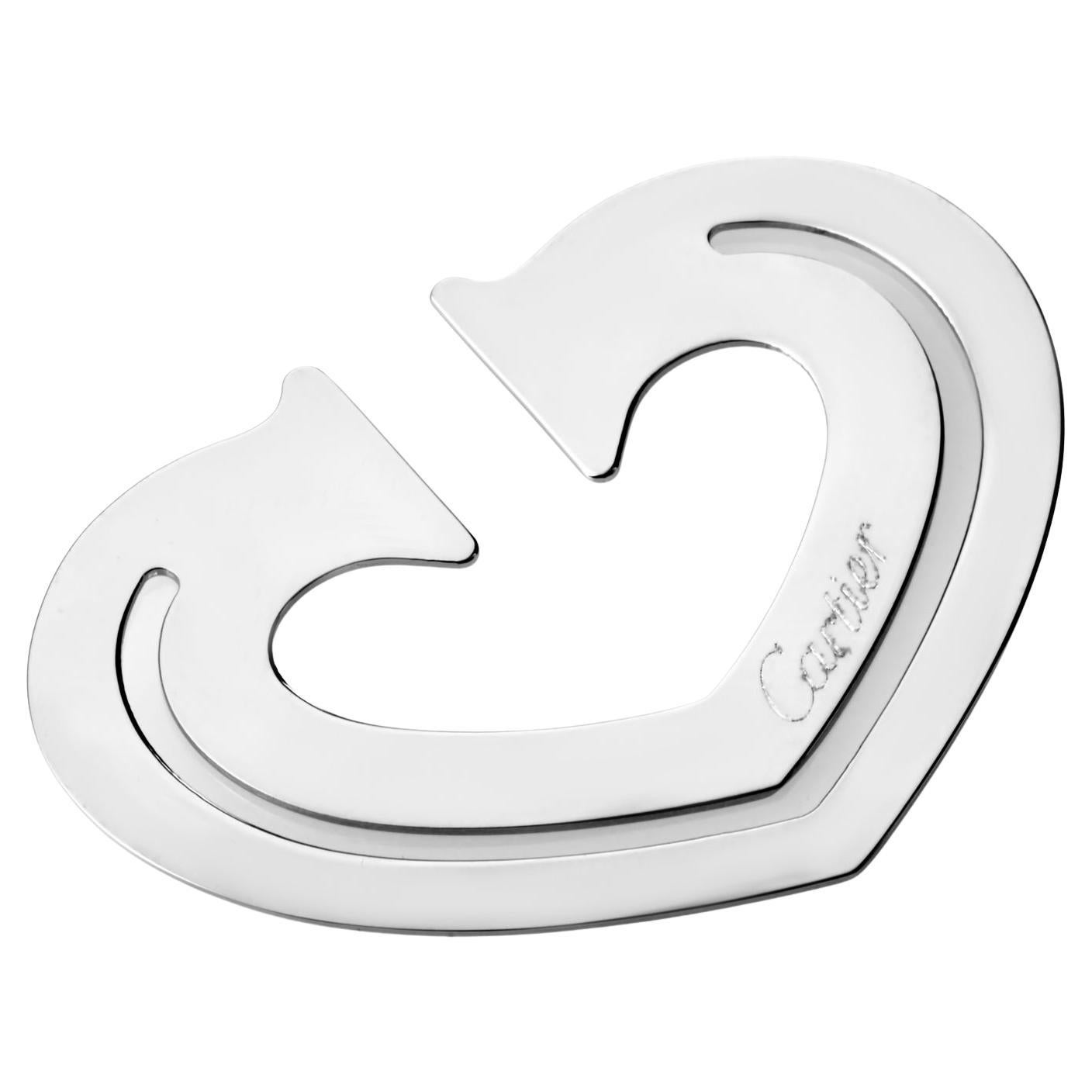 Cartier Stainless Steel Heart Bookmark T1220265 For Sale